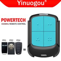 POWERTECH PR2 PR4 PR1 Garage Door Remote Control 433.92MHz Rolling Code Powertech Gate Remote Control Garage Door Opener Command