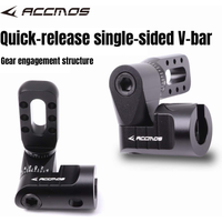 Archery Quick-Release Single Side V-Bar Bow Stabilizer V-bar Mount Adjustable Angle Gear Lock Structure