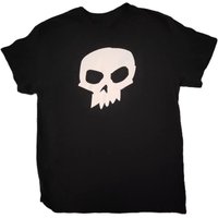 AliExpress NONE Skull Graphic Print Autumn Pure Cotton Men's and Women's T-shirt Short Sleeve Street Fashion Trend Clothing Winter Innerwear