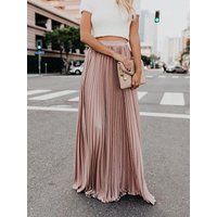 Designer 2024 Skirt Women's Fashion Pleated Skirt Waistband Elastic ankle-length Skirt multi-color into umbrella skirt