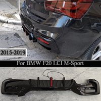 Rear Valance For BMW 1 Series F20 F21 Facelift M-Power 120i 120d 125d 125i 2013-2019 With LED light Rear Bumper Lip Diffuser