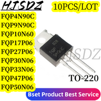 10PCS FQP4N90C 4N90C TO-220 TO220 FQP50N06 FQP10N60 FQP17P06 FQP27P06 FQP9N90C FQP30N06 FQP33N10 FQP47P06