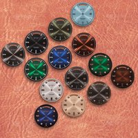 31mm S Logo 8285 Dial Gemstone strip Or diamond dial Gradient dial Suitable For 8285 Movement Watch Modification Accessories