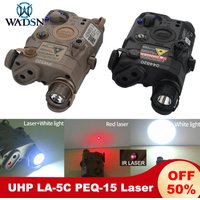 WADSN PEQ15 Red Dot IR Laser Sight PEQ LA-5C UHP Laser PEQ WeaponFlashlight Armas PEQ15 White Scout Lamp
