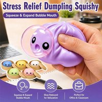 Colorful Smiley Face Dumpling Squishy Bubble-Blowing Blind Box Non-Sticky Slow Rebound Funny Stress Relief Toy