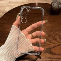 High Clear Silicone Phone Case for Samsung Galaxy S26 S24 S25 S23 S22 S21 Plus S24 FE S25 edge Ultra Thin Transparent Cover Case