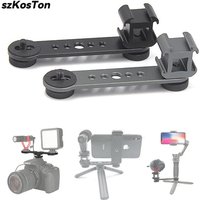 Hot Shoe Extension Bar Mount Cold Shoe Extension Flash Bracket Mount For Nikon Canon Sony Olympus DSLR Camera Camcorder DV