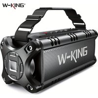 W-KING D8 Bluetooth Speaker, 50W RMS IPX6 Waterproof Loud Speakers Bluetooth Wireless, Large Outdoor Portable Party Box for Home, Outdoor, Beach, Swimming Pool