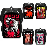 Anime Chainsaw Man Backpack Denji Pochita Makima Rucksack Children School Bags for Teenager Boy Girl Power Daypack Manga Bookbag