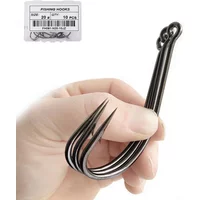 50pcs/10pcs Maruseigo Fishing Hooks High Carbon Steel Carp Fishing Hook Set High Carbon Steel Sharp Barbed Offset Fishhook Box