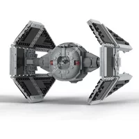 560PCS MOC Science Fiction Movie (STAR BATTLE) TIE Interceptor Series Building Blocks Model Festival Gift Toy For Boy