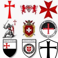 AliExpress NONE Cross Shield Knight Templar Crusader Holy Knight PVC Sticker for Decorate Car Camper Van Bumper Window Truck Bicycle Motorcycle