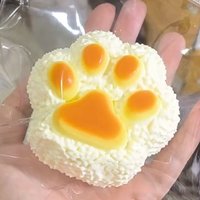 Cute Silicone Cat Paw Rice Ball Squishy Stress Relief Fidgets Toy Slow Rebound Decompressing Squeeze Toy Holiday Gifts