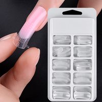 100/120pcs Nail Dual Forms Full Cover False Nails Quick Building Mold Tips Clear Nail Extension Form Tip UV Gel Manicure Tools %