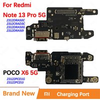 100% Brand New Original Charging Port For Xiaomi Redmi Note 13 Pro 5G Poco X6 Quick Fast USB Charger Dock Board Connect Flex N16