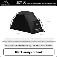 Ultra-Light Cot Tent with Independent Inner Tent, Waterproof Breathable Mosquito-Proof Outdoor Camping Bed Tent Shelter