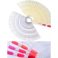 150 Pcs Nail Art Display Board 3-in-1 Gel Nail Polish Palette False Nail Tips Color Sticks for Beauty College Students Salon