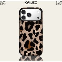 Modern Leopard Print Phone Case for IPhone 17 16 15 14 13 Pro Max Plus for Magnetic Single Double-layer Tough Case