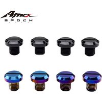 Motorcycle Rearview Mirror Screws Universal M10*1.25 Fasteners Two Pairs Decorative Waterproof Rust Proof