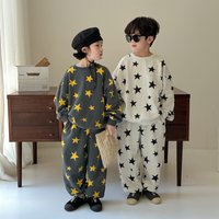 Childrens Sets Clothing Autumn Boy Girl Korean Printing Two Pieces Children Long Sleeves Trousers Sweater 2024 Sweet