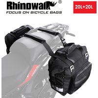 Rhinowalk 2pcs Motorcycle Bag Waterproof 20L-40L Quick-release Motorbike Side Bag Motorcycle Accessories