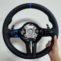 Steering Wheel For BMW M Series F10 F11 F15 F16 F20 F30 F31 F32 F36 E70 E71 E84 E87 Leather Upgrade Blue Multifunctional Button
