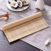 Wykwintna bambusowa mata do sushi z białym wykończeniem z wodorostów i ryżu Curling Non Stick Japanese Style Kitchen Essential Sushi Making
