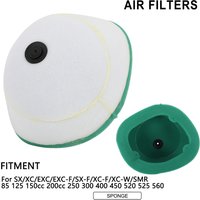 Air Filter For KTM Motorcycle Dual Foam Air Cleaner For KTM SX XC EXC SX-F XC-W LC-4 SMR 85 105 125 200 250 300 400 450 520 525