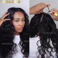 Extensions de cheveux humains au crochet, ondulées, sans nœuds, pré-séparées, légères comme des plumes, pour tresses et torsades, 60g/paquet