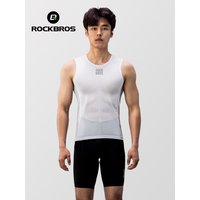 ROCKBROS Fietsvest Ademend Heren Mouwloos Kort Zomerondershirt Windjack T-shirt Sneldrogend Elastisch Mesh Ondergoed