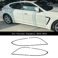 For Porsche Panamera 2010-2016 Window Chrome Delete Blackout ABC Pillars Glossy Black Stickers