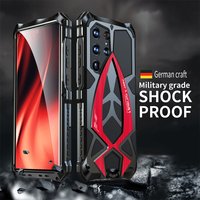 Luphie Metal Full Protect Armor Case For Samsung Galaxy S23 S25 Ultra Phone Cover S24 23 S22Ultra S24 Plus 5G Shockproof Fundas