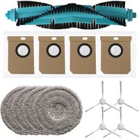 Robot Vacuum Parts Kit for Cecotec For Conga 15090 16090 AI SpinArm Home and Wash Includes Mop Cloth Dust Bag and Brushes