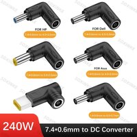 1PCS 240W DC Power plug 7.4*5.0mm Female To dc 5.5*2.5mm 4.5*3.0 6.0*3.7 5.5*2.1 Square plug For Laptop Computer