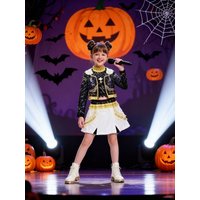 Kpop Costume for Girls Kids Kpop Stars Vocal Rumi Cosplay Stage Outfits Idol Singers Three Piece Set Trend Style Halloween Party