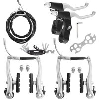 AliExpress V-Type Bike Brake Set Complete Universal Bike Front and Rear MTB Brake Including Wire Brakes Lever Calipers Multi-Tool Wrenches