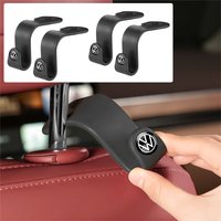 ABS Car Headrest Hook Auto Rear Seat Back Hooks Hanger Clip Vehicle Center Cover For Volkswagen Golf Touran MK4 Jetta Bora Polo