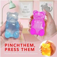 (HefengCL)Soft Gummy Bear Squeeze Toys, Stress Relief Toys, Children Birthday Party Gifts