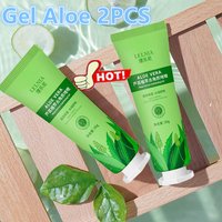 2PCS NEW Exfoliating Gel Aloe Vera Facial Exfoliating Scrub Cleanses Remove Blackhead Moisturizing Shrink Pores Skin Care