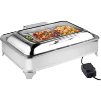 Electric Chafing Dish Buffet Set 9 Quart Food Warmer Buffet Servers and Warmers with Covers Warmer for Parties Stainless Steel
