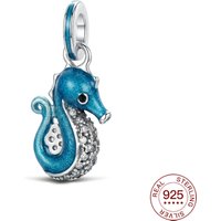 925 Sterling Silver Charms Seahorse Pendant Fit Bracelet Diy For Women Elegant Fashion Jewelry Cute Animal Travel Gifts