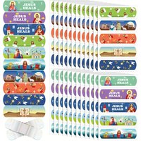 10/30/60Pcs Jesus Religion Angels Lamb Cross Pattern Band Aid Western European and American Style Patch Strips Waterproof Adhesi