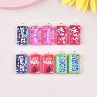10pcs Fashion Snack Bag Candy Resin Charms for Earring Keychain DIY Decoration Fashion Jewelry Accessories