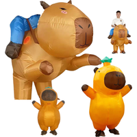 New Arrival Cartoon Animal Inflatable Costumes 2026 Capybara Inflatable Outfits Cute Animal Blow Up Clothing Party Beach Props