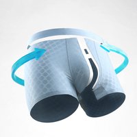 Ice Silk Underwear Men's Boxers Summer Thin Breathable Boxers Seamless Boxers Boys Short Shorts Head
