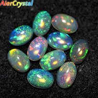7*9mm Natural Opal Reiki Healing Semi-Circle Set Spiritual Energy Gemstone Accessories