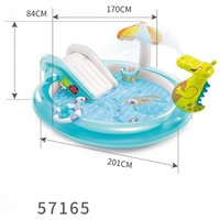 Summer Inflatable Water Slide Pool Children Outdoor Garden Play Center Family Backyard Water Toy Ball Pit Playground