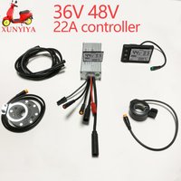 AliExpress NONE 36V 48V 22A 500W 750W Sine Wave Brushless Motor Controller with S866 LCD metar. PAS .Throttler Set for UART No. 2 E-Bike Scooter