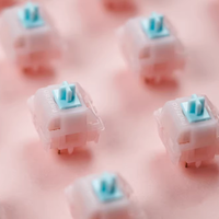 OUTEMU Kitty Silent Switch 5 Pins 52g HP Tactile PA66 POM TPU Mechanical Keyboard Switches Custom Silent Tactile Keyboard Switch