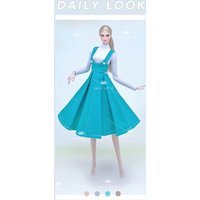 for barbie clothes doll overalls clothing and accessories outfits for 30cm dress black doll uniform princess dress settoy